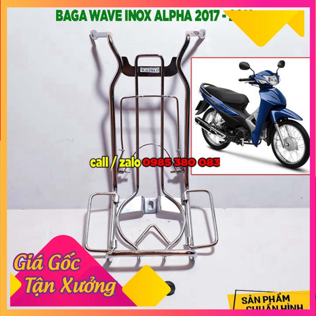 BAGA TITAN DÀY 10 LY GẮN XE WAVE ALPHA 100, WAVE 110 Thái, WAVE Alpha 2017 - 2019 (Ảnh Sp thật)