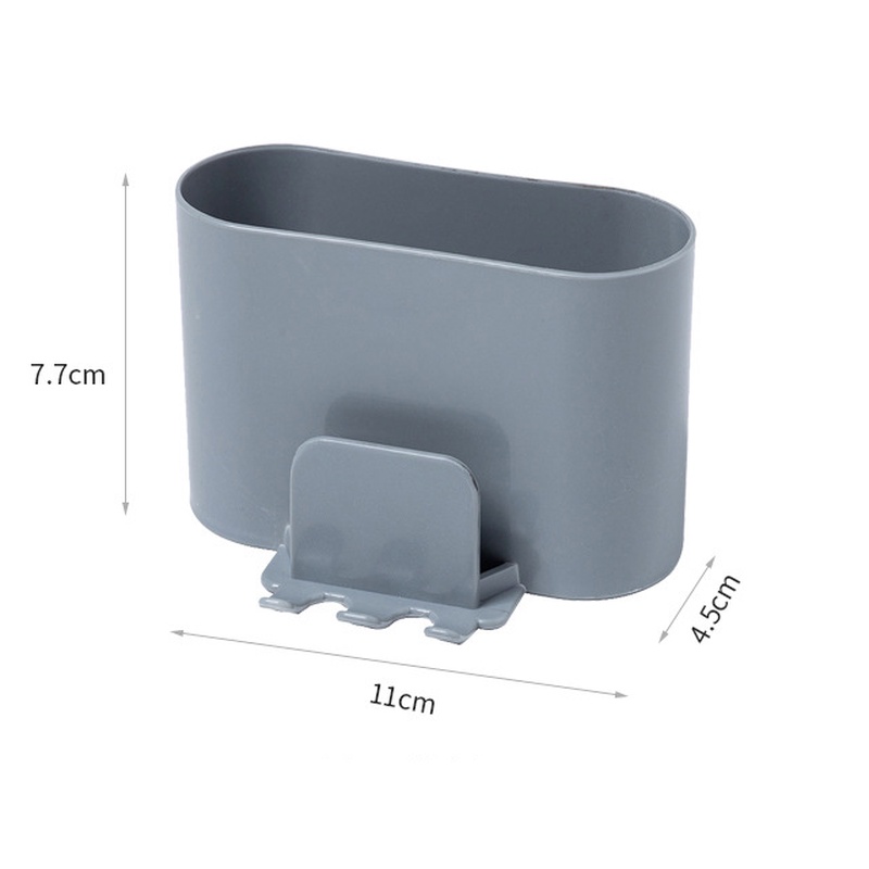 Giá Đỡ Bàn Chải Đánh Răng / Cốc Súc Miệng / Cốc Sắp Xếp Gọn Gàng Gắn Tường Không Cần Khoan
