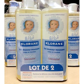  CẶP SỮA TẮM GỘI CHO BÉ BEBE KLORANE
