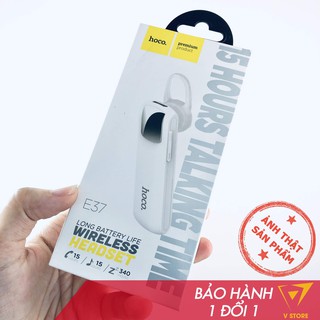 TAI NGHE BLUETOOTH 1 BÊN V4.1 CÓ MIC HOCO E37 - MÀU ĐEN/ TRẮNG [HOCO ĐÀ NẴNG]