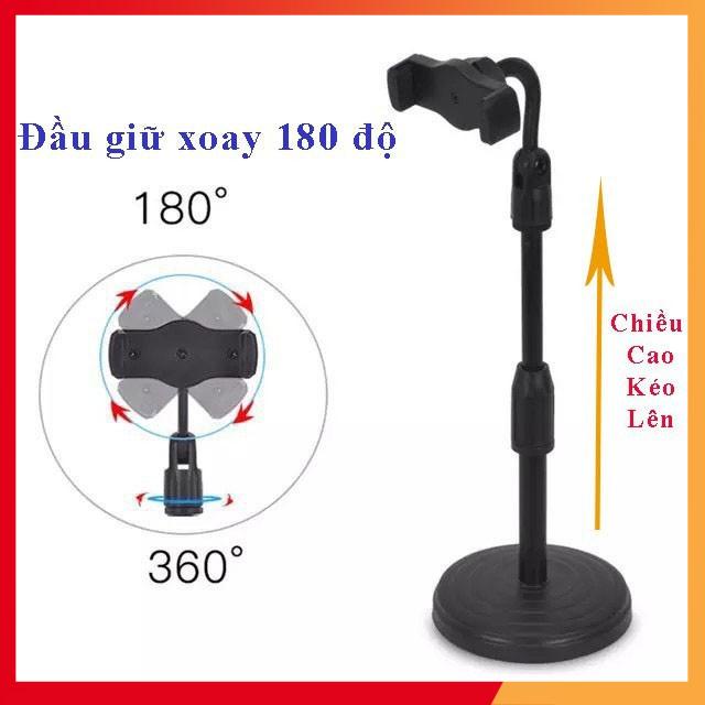 Giá Đỡ Điện Thoại, Kẹp Điện Thoại Microphone Stands L08, Livestream Học Tập Xem Phim