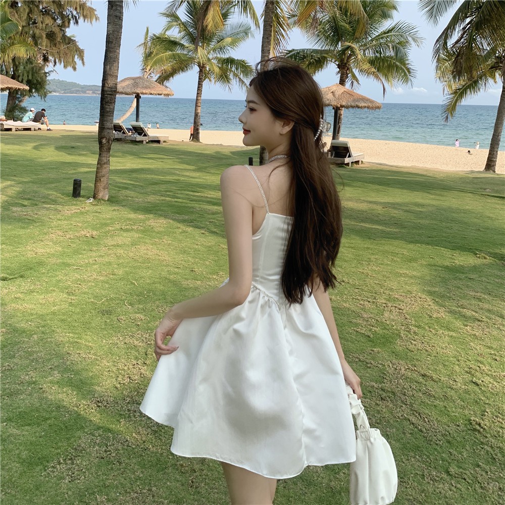 Jane Đầm xoè công chúa Trắng viền đá kim tuyến C083 ảnh thật cuối | BigBuy360 - bigbuy360.vn