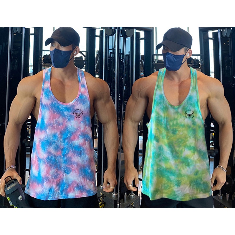 Áo Ba Lỗ Lưới Họa Tiết Rằn Ri Tập Thể Thao Thời Trang Cho Nam