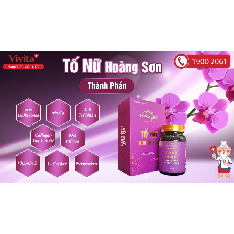 TỐ NỮ HOÀNG SƠN -TĂNG NỘI TIẾT TỐ NỮ ( Cam kết chính hãng 100%)