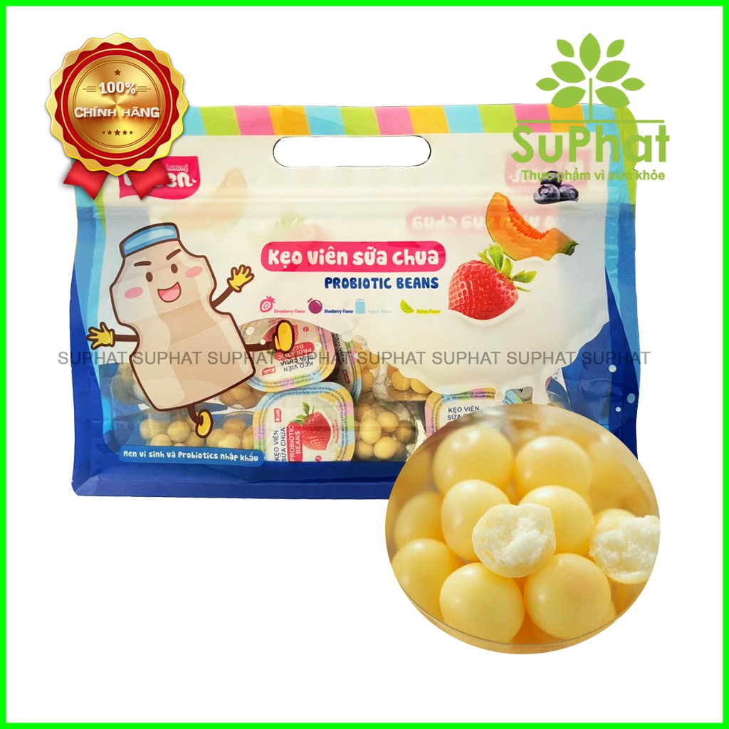 Kẹo viên sữa chua 4 vị Risen USA 150g siêu thơm ngon