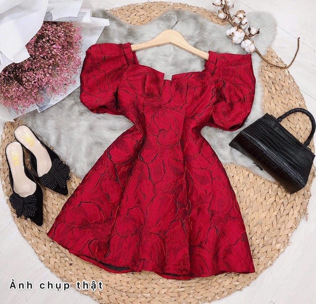 ❤️ ĐẦM GẤM HOA NỔI #235k