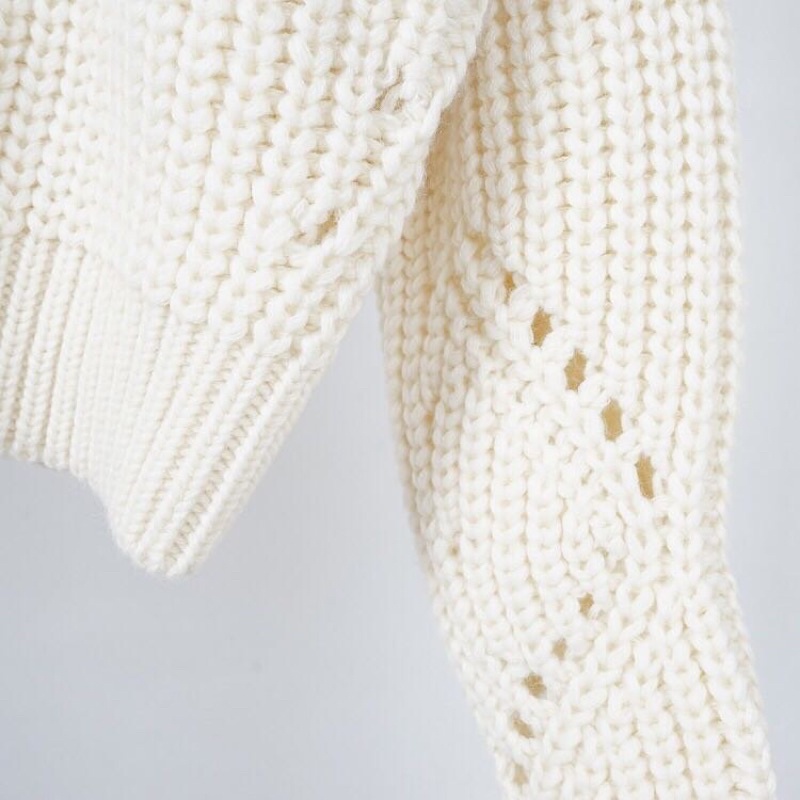 Áo len nữ cao cổ croptop xuất dư ,áo len nữ dáng ngắn | BigBuy360 - bigbuy360.vn