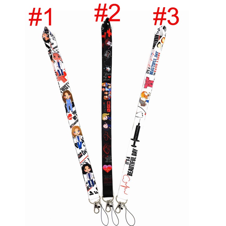 Dây Đeo Điện Thoại / Thẻ ID / Chìa Khóa Họa Tiết Grey 'S Anatomy