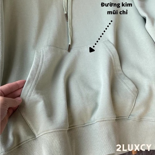 Áo khoác nỉ  Áo khoác hoodie nam nữ đẹp Quàng Châu form rộng Unisex chất nỉ ngoại 2 lớp dày dặn - LUXCY