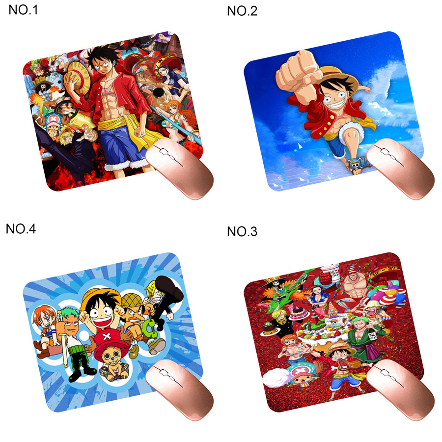 ONE PIECE Miếng Lót Chuột Chơi Game Chống Trượt In Hình Nhân Vật Hoạt Hình One Piece