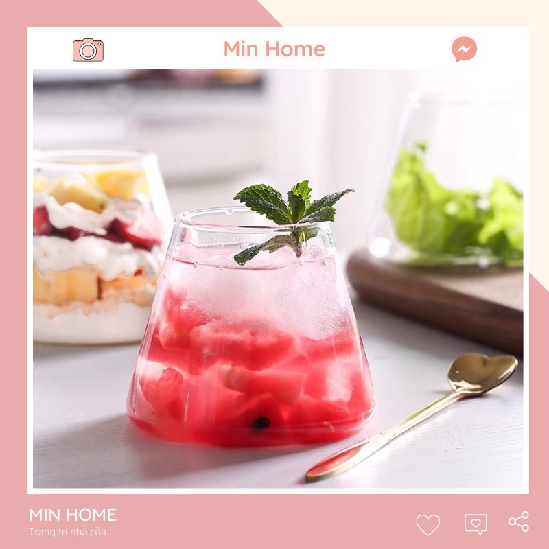 Cốc Trơn Sang Chảnh Cao Cấp Ly Thuỷ Tinh Giá Rẻ Minhome