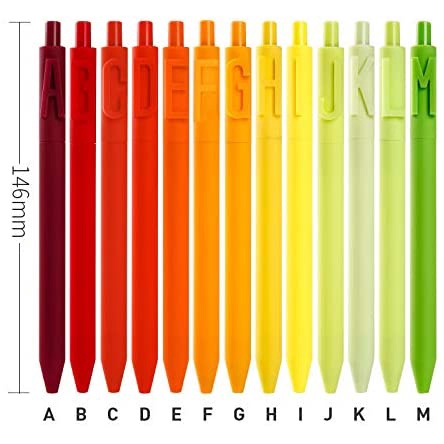 Bút bi KACO kiểu chữ cái Alpha mực đen ngòi 0.5mm