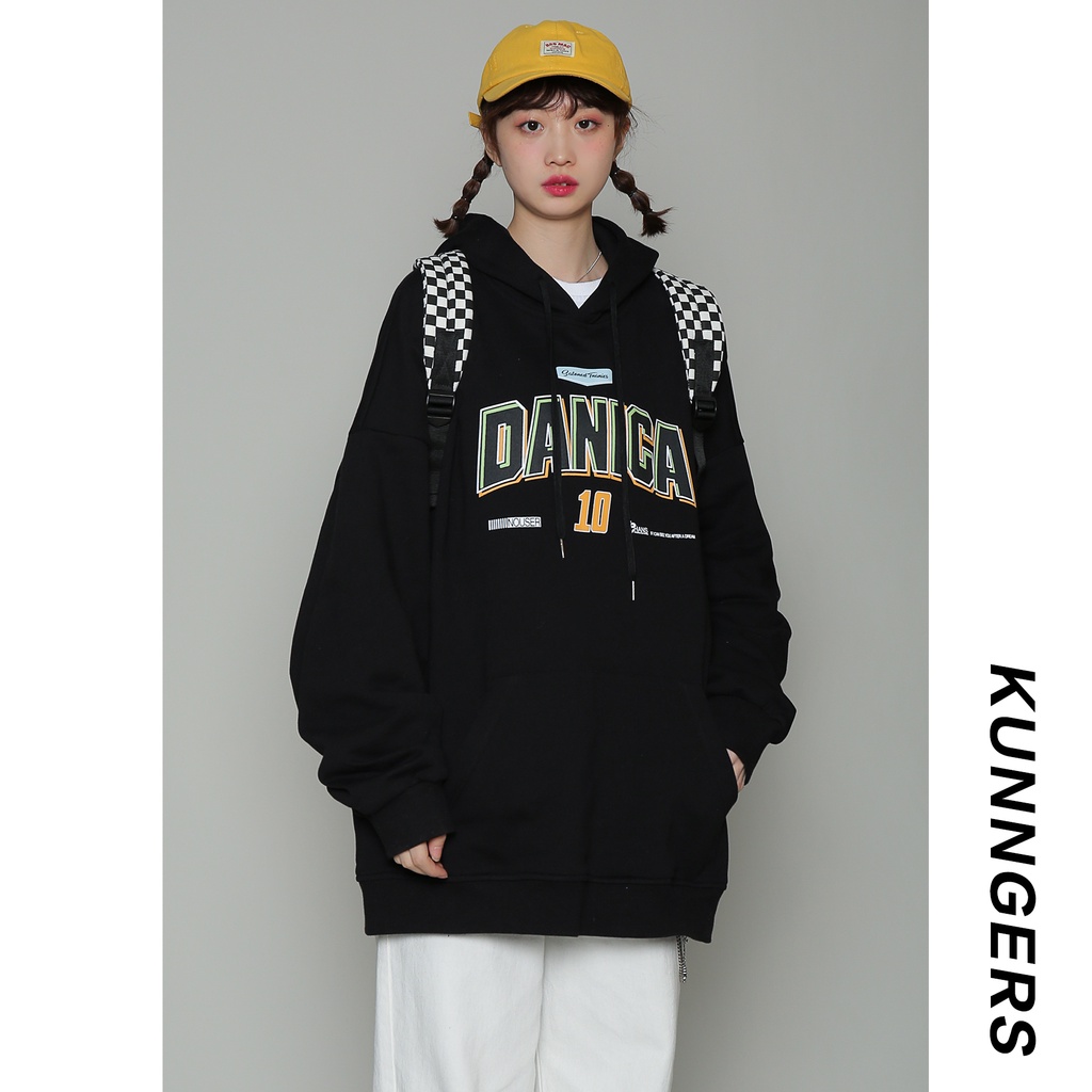 [ Mã 12FASHIONSALE1 giảm 10K đơn 50K ] Áo Hoodie Dáng Rộng In Chữ Phong Cách Harajuku Nhật Bản Size M-8Xl Cho Nam | BigBuy360 - bigbuy360.vn