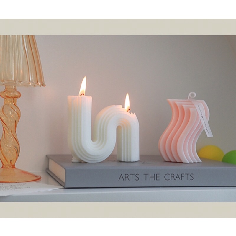 Nến thơm hình học sáng tạo decor trang trí phòng- August Decor