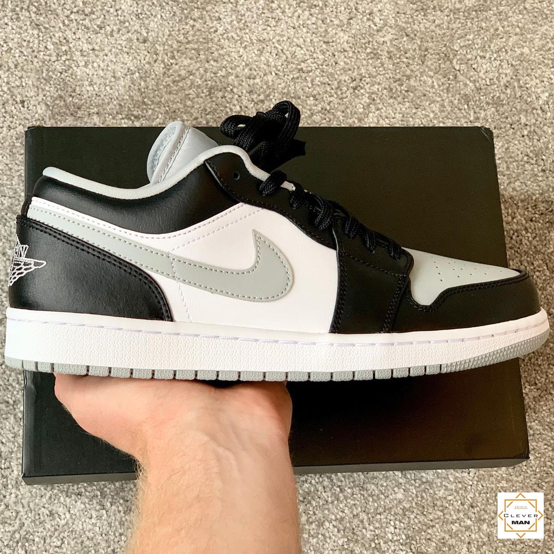 (FREESHIP+QUÀ) Giày thể thao AIR JORDAN 1 Low shadow thấp cổ màu đen xám