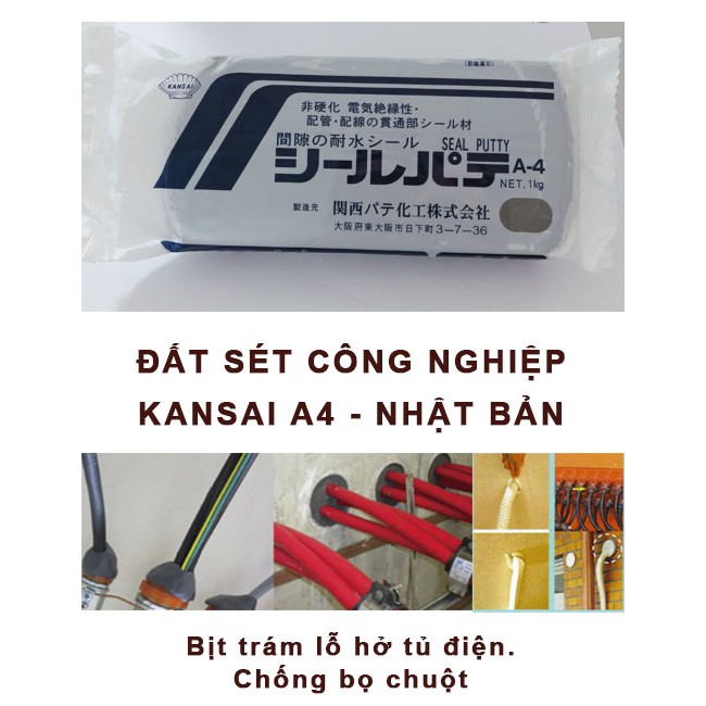 Đất sét công nghiệp Seal Putty A4  Kansai A4 Nhật Bản
