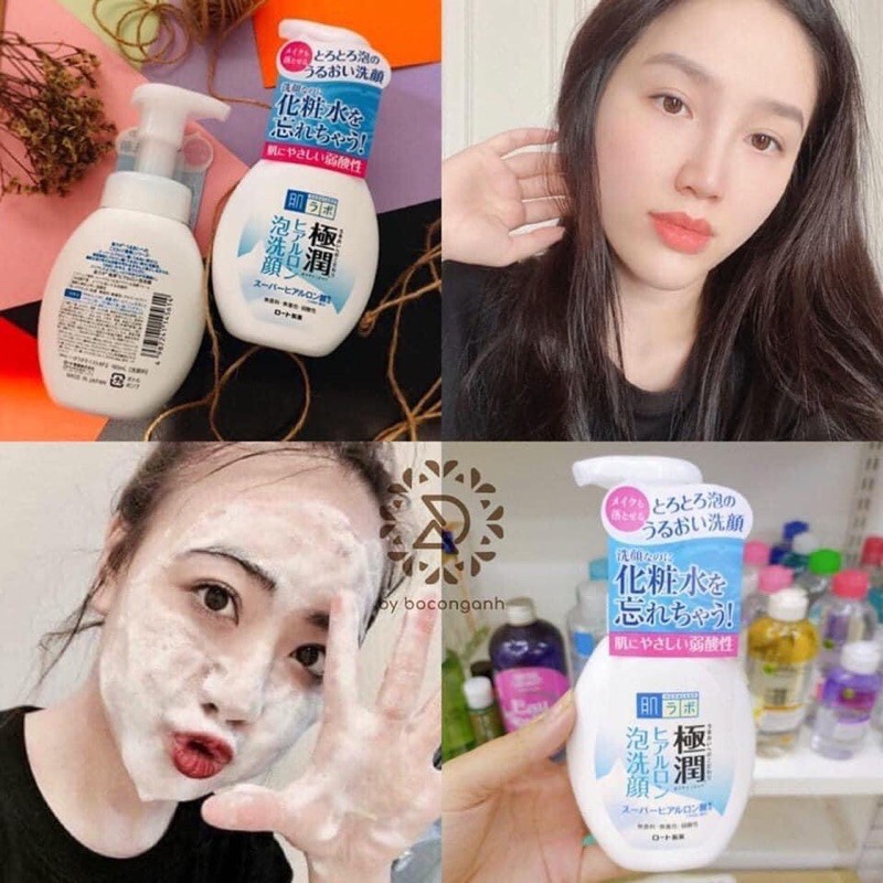 Sữa rửa mặt tạo bọt Hada Labo Gokujyun Foaming Cleanser 160ml