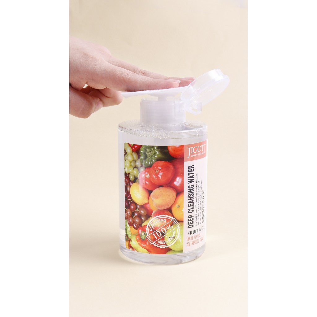 Nước Tẩy Trang Chiết Xuất Lựu Đỏ Dịu Nhẹ Làm Sạch Sâu Và Dưỡng Ẩm Da JIGOTT Deep Cleansing Water 530ml