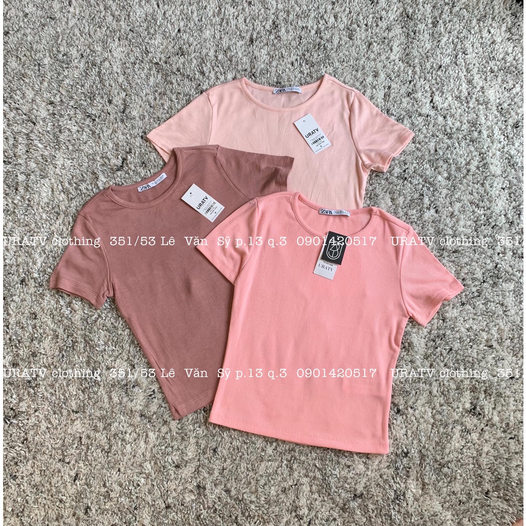 [ẢNH THẬT-CÓ SẴN] Áo thun gân tay ngắn ZR 145