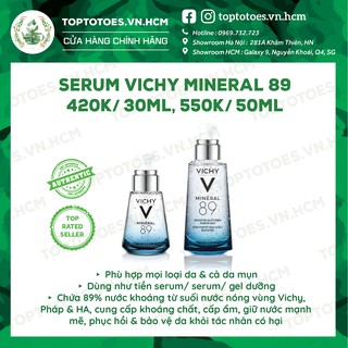 Dưỡng chất khoáng cô đặc - tiền serum Vichy Mineral 89 phục hồi, dưỡng da căng mọng và bảo vệ da