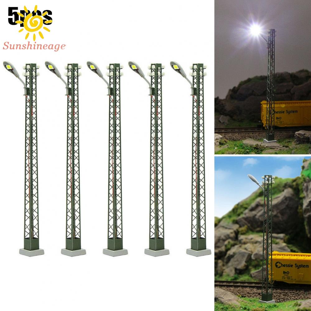 Set 5 mô hình đèn LED tỷ lệ 1: 87 3V DC Or AC độc đáo