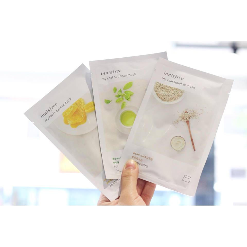 [CoCoLux] Mặt Nạ Miếng Innisfree My Real Squeeze Mask