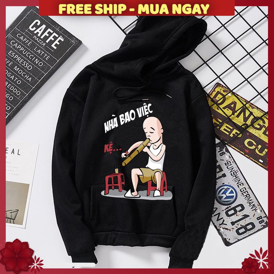 ÁO HOODIE NAM ❤️FREESHIP❤️❤️ĐỔI TRẢ HÀNG NẾU KO VỪA Ý ❤️  VẢI NỈ NHIỀU MÀU ( NHÀ BAO VIỆC ) FREE SIZE DƯỚI 65KG | BigBuy360 - bigbuy360.vn