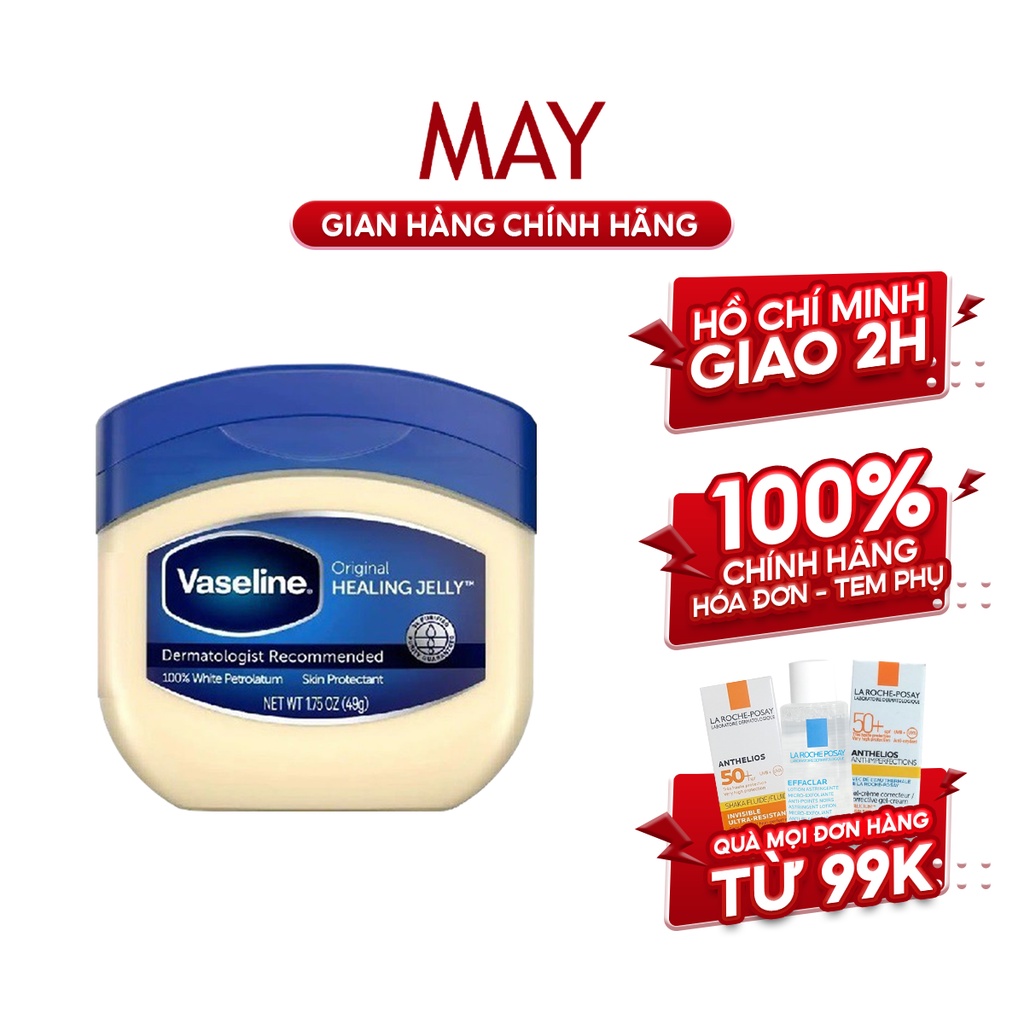 [Mã FMCGMALL -8% đơn 250K] Sáp Dưỡng Ẩm Đa Năng Vaseline Orginal Healing Jelly 49g