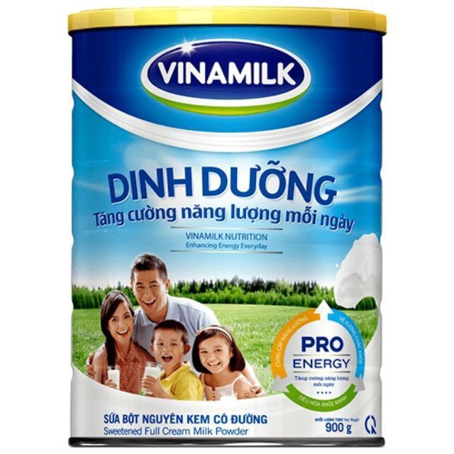 Sữa bột nguyên kem Vinamilk dinh dưỡng 900g