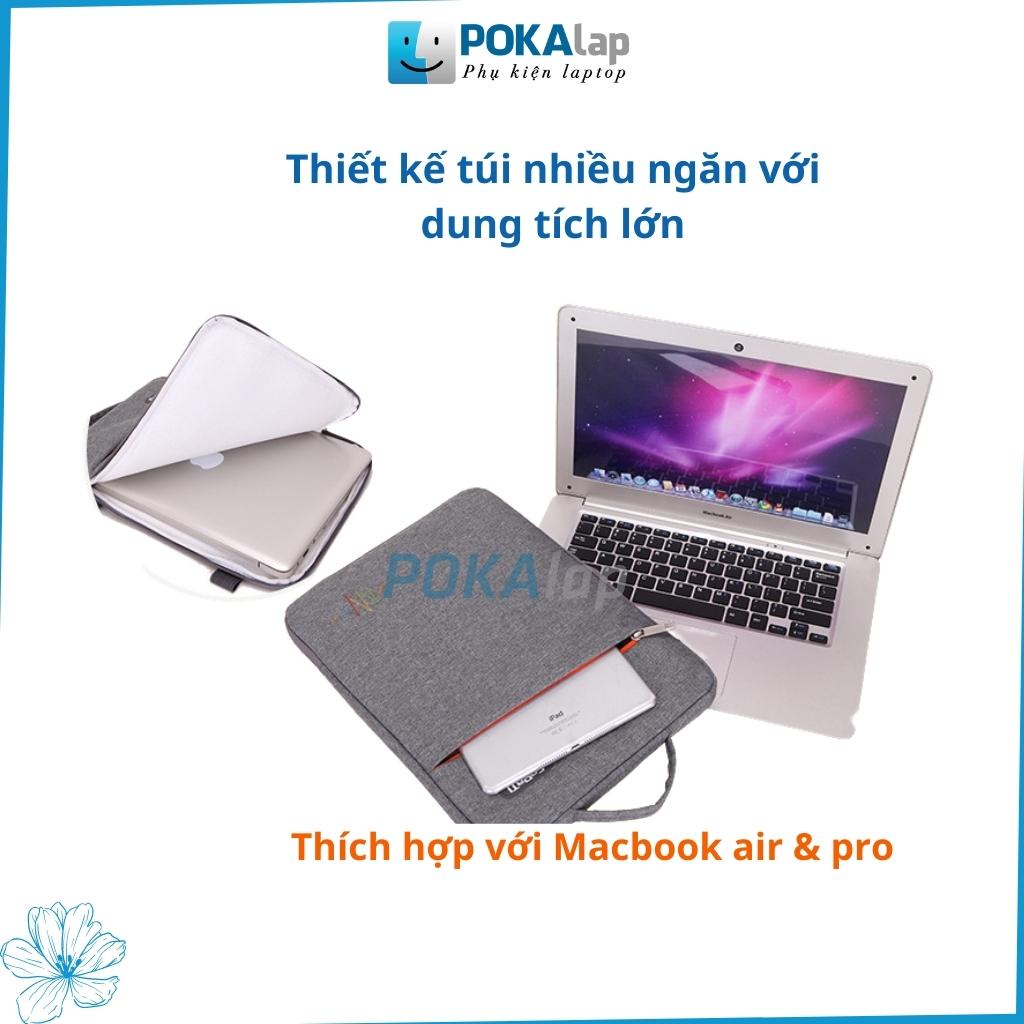 Túi chống sốc laptop, macbook FoPaTi POKA4 có chất liệu oxford cao cấp, chống thấm nước - POKALAP