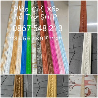 Phào Chỉ Xốp Dán Tường - Hàng Loại 1 Có Sẵn Keo KHổ 2M3 x 8Cm