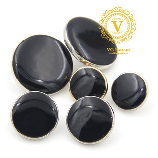 Vgbuttons nút kim loại, cúc áo kiểu phnom penh, mầu vàng / bạc, size 9mm / 11.5mm / 15mm / 20mm / 23mm / 25mm