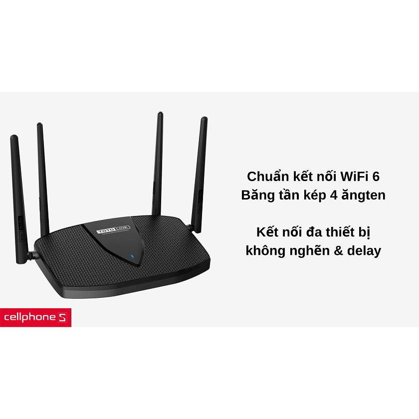 Bộ phát wifi 6 Totolink X5000R Chuẩn AX1800 - Hàng phân phối chính hãng