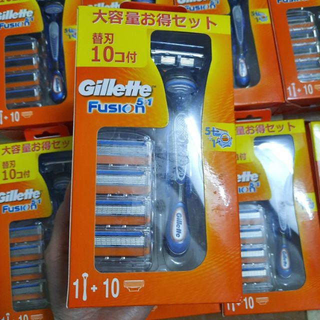 Dao cạo râu 5 lưỡi Gillette Fusion Proshield và Proglide 5+1, Skinguard (Hộp set 2, 6, 10)