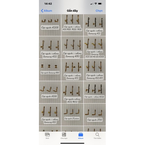 Cáp nguồn liền phím samsung A12, cáp vân tay A12