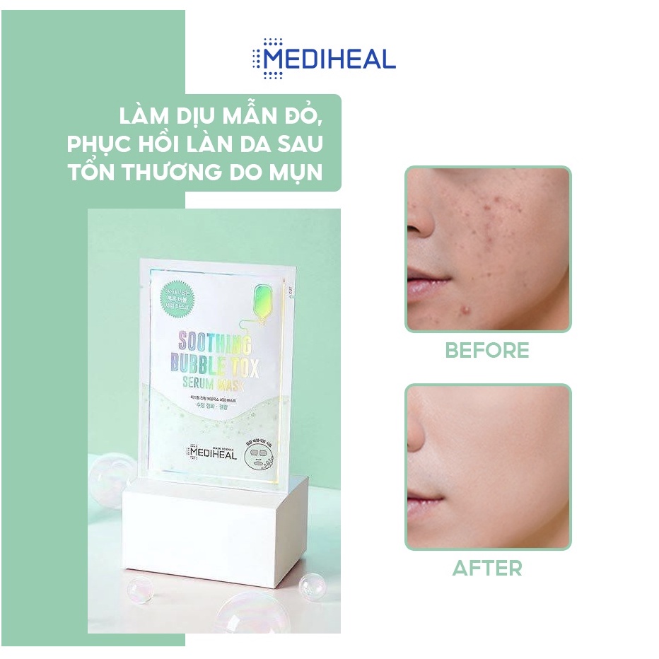 Mặt nạ sủi bọt thải độc cho da Mediheal Bubble Tox Serum Mask 25ml _ Mediheal Chính Hãng