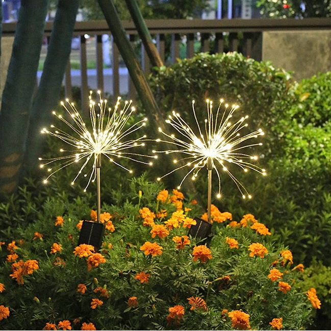 Đèn năng lượng mặt trời 120 led 8 kiểu nháy