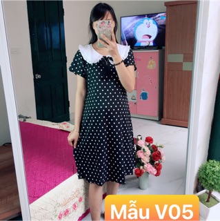 Váy bầu mùa hè chấm bi 2022