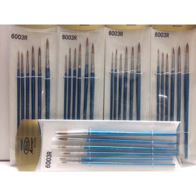 Bộ cọ lông mềm vẽ màu nước - màu acrylic