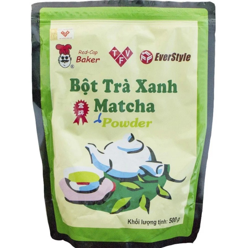 Bột matcha Đài Loan hương nhài Mũ đỏ / bột trà xanh nguyên chất