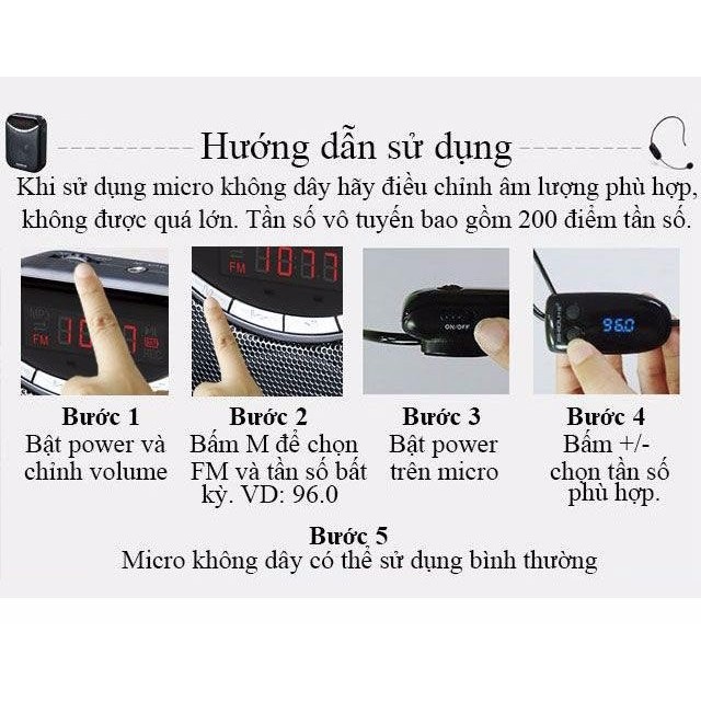 Micro trợ giảng không dây FM