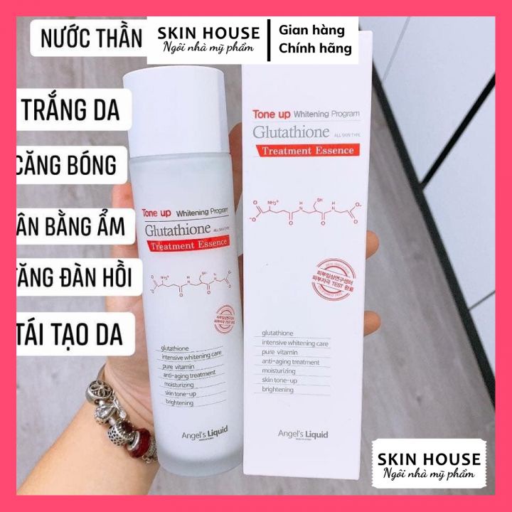 Nước Thần Trắng Da 7Day Angel's Liquid Tone Up Whitening Program Glutathione Treatment Essence