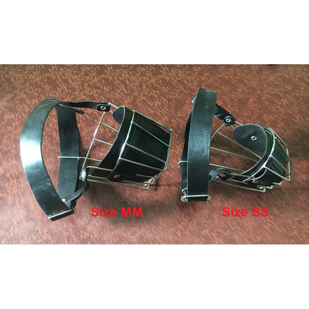 Rọ Mõm Chó Inox - Chó Dưới 20 Kg, Trên 20 Kg Và Chó Mõm Ngắn