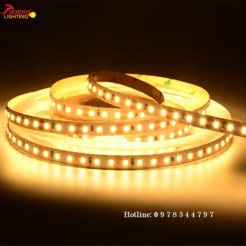 Led dây dán 5 mét 12V 2835 Trắng Vàng Trung Tính 600 LED siêu sáng