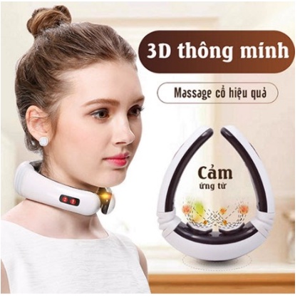 [Hỏa Tốc 2H] Máy Massage Xung Điện cổ, kết hợp hiệu ứng Xông Nhiệt bằng tia Hồng ngoại.sử dụng Pin Sạc Cao Cấp