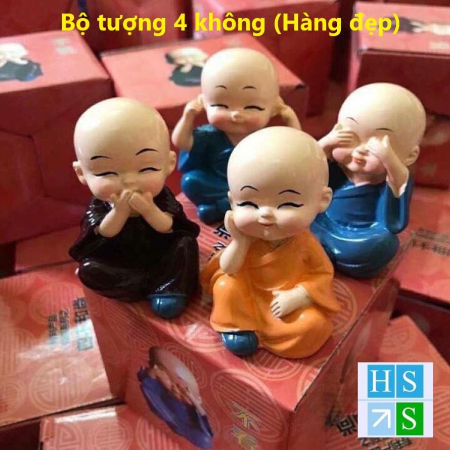 Bộ tượng 4 không 4 chú Tiểu (Hàng đẹp có hộp) - HS Shop Thủ Đức