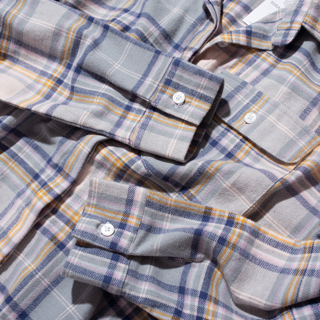 Áo Sơ Mi Nữ Caro Form Rộng MIRABOZZI School Girl, Chất Liệu COTTON Thấm Hút Tốt, Kiểu Dáng Trẻ Trung MSHC014