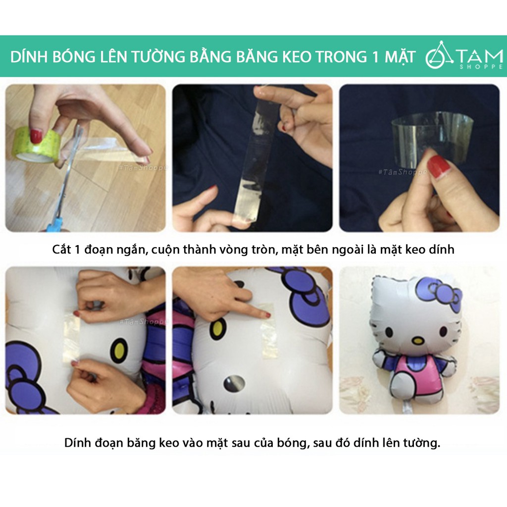 [TẶNG BƠM - KEO DÍNH] Bộ trang trí sinh nhật nàng tiên cá NO.8929