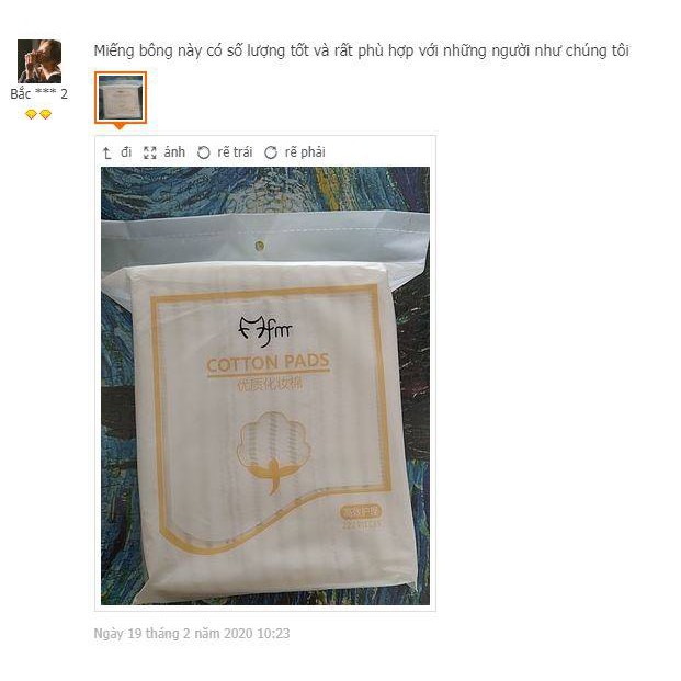 [Hàng chuẩn] Bông tẩy trang cotton an toàn cho da mặt, 1 gói 222 miếng | BigBuy360 - bigbuy360.vn