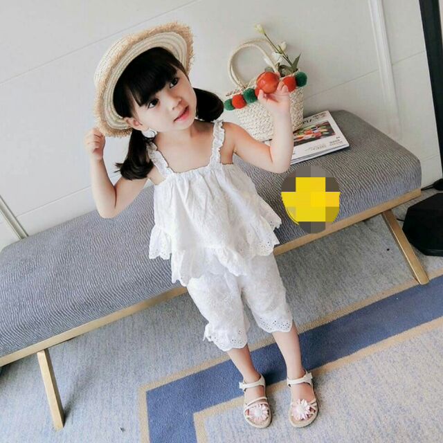 Đồ bộ ren trắng